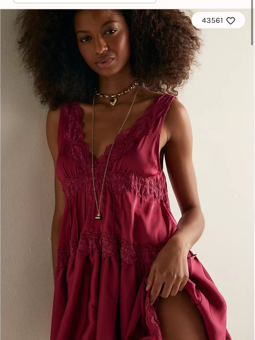 NWT Free People Intimately In This Groove Mini Slip Dress in POPPY RED Sold Out